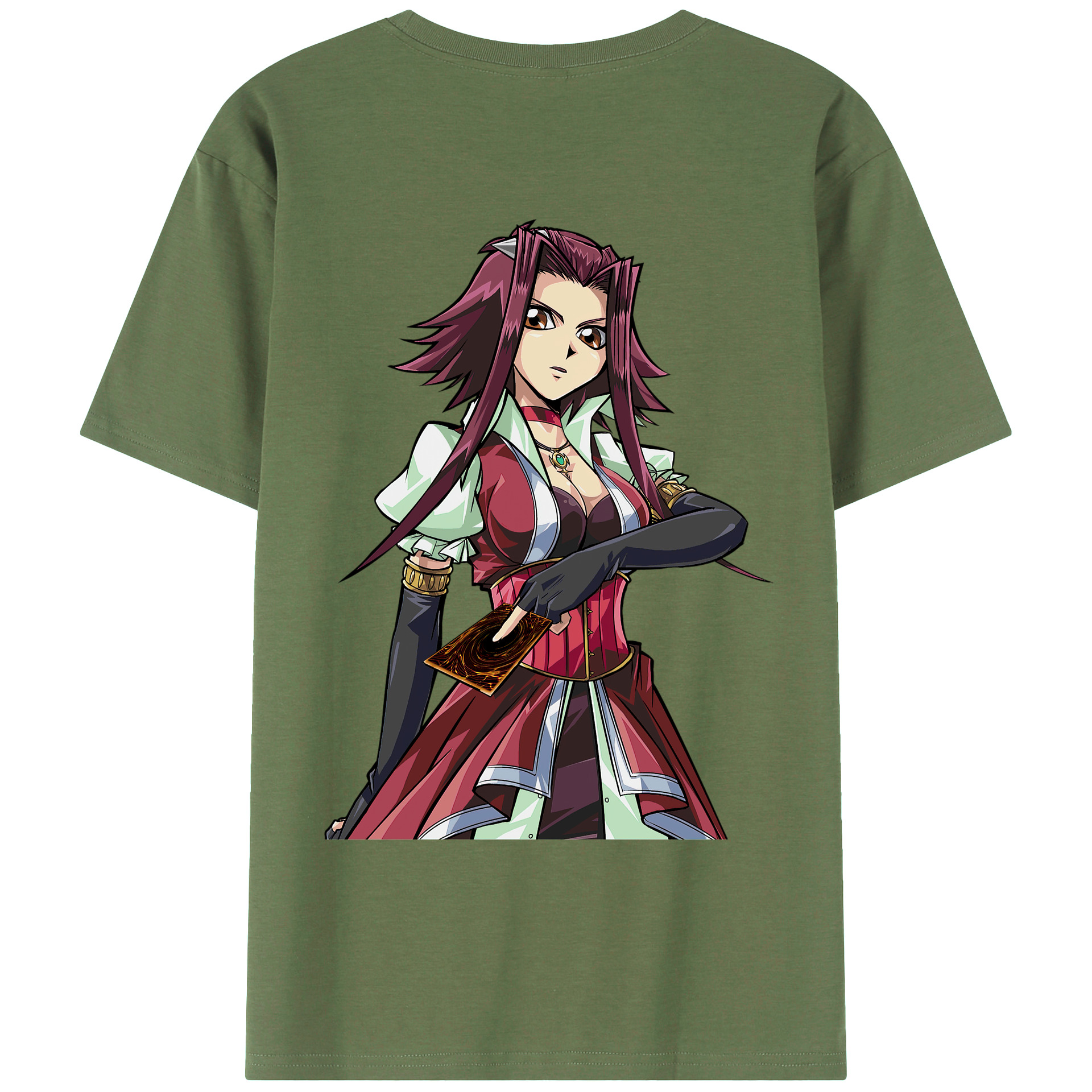 （画像用） 遊☆戯☆王 Yu-Gi-Oh! 綿100％ メンズ半袖Tシャツ（バックプリント） 通気性